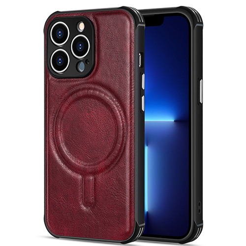 Custodia per cellulare in pelle anticaduta a quattro angoli